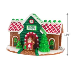 Hallmark Season's Treatings Special Edition Ornament 8 Hallmark Season's Treatings Special Edition Ornament -Hot Sale Hallmark Store Gingerbread Train Depot Keepsake Ornament 1899QXT4117 03