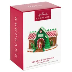 Hallmark Season's Treatings Special Edition Ornament 9 Hallmark Season's Treatings Special Edition Ornament -Hot Sale Hallmark Store Gingerbread Train Depot Keepsake Ornament 1899QXT4117 04