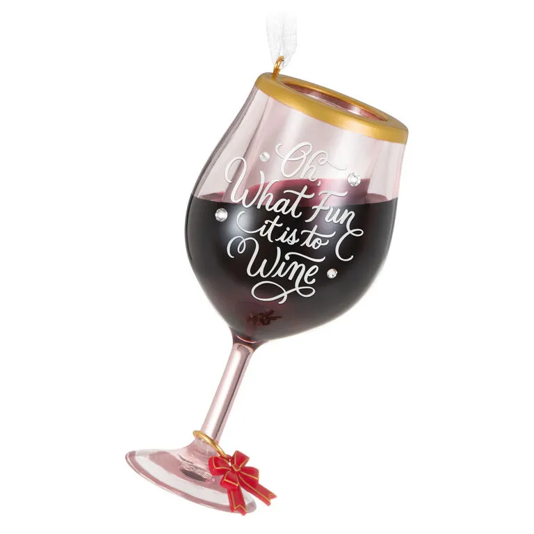Hallmark Oh, What Fun It Is To Wine Ornament 1 Hallmark Oh, What Fun It Is To Wine Ornament