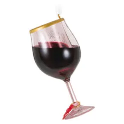 Hallmark Oh, What Fun It Is To Wine Ornament 11 Hallmark Oh, What Fun It Is To Wine Ornament -Hot Sale Hallmark Store Glass of Red Wine Keepsake Ornament 1599QGO2919 06