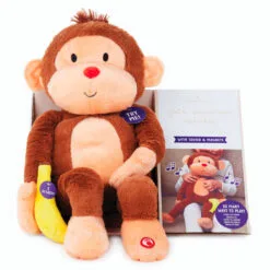Hallmark Goin' Bananas Monkey Singing Stuffed Animal, 12" 8 Hallmark Goin' Bananas Monkey Singing Stuffed Animal, 12" -Hot Sale Hallmark Store Goin Bananas Interactive Monkey Stuffed Animal With Sound 1PSB2187 04