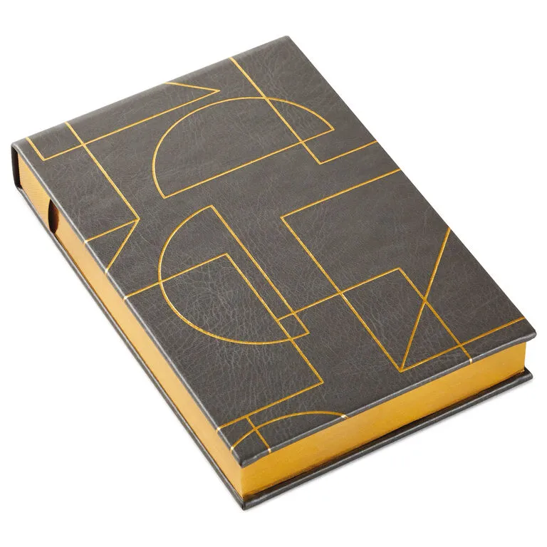 Hallmark Gold Geometric Faux Leather Small List Pad 1 Hallmark Gold Geometric Faux Leather Small List Pad