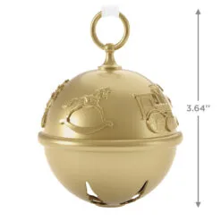 Hallmark 50th Anniversary Ring In The Season Special Edition Metal Bell Ornament -Hot Sale Hallmark Store Gold Jingle Bell Keepsake Ornament 2899QGO2989 03