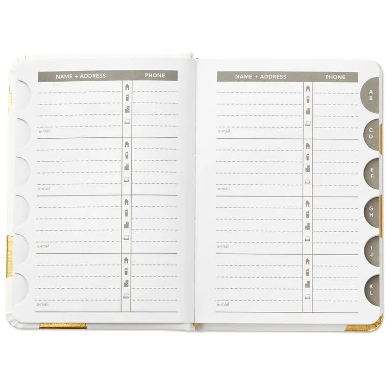 Hallmark Gold Polka Dots Address Book 3 Hallmark Gold Polka Dots Address Book - Image 3