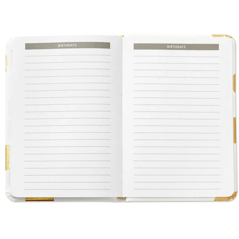 Hallmark Gold Polka Dots Address Book 5 Hallmark Gold Polka Dots Address Book - Image 5