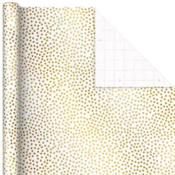 Hallmark Gold And White 6-Pack Holiday Wrapping Paper Assortment, 180 Sq. Ft. -Hot Sale Hallmark Store Gold and White Christmas Wrapping Paper Assortment 5JXW1086 06