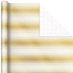 Hallmark Gold And White 6-Pack Holiday Wrapping Paper Assortment, 180 Sq. Ft. -Hot Sale Hallmark Store Gold and White Christmas Wrapping Paper Assortment 5JXW1086 07
