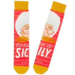 Hallmark Sophia The Golden Girls Sicily Novelty Crew Socks 6 Hallmark Sophia The Golden Girls Sicily Novelty Crew Socks -Hot Sale Hallmark Store Golden Girls Sophia Funny Novelty Crew Socks 1GOL1054 02