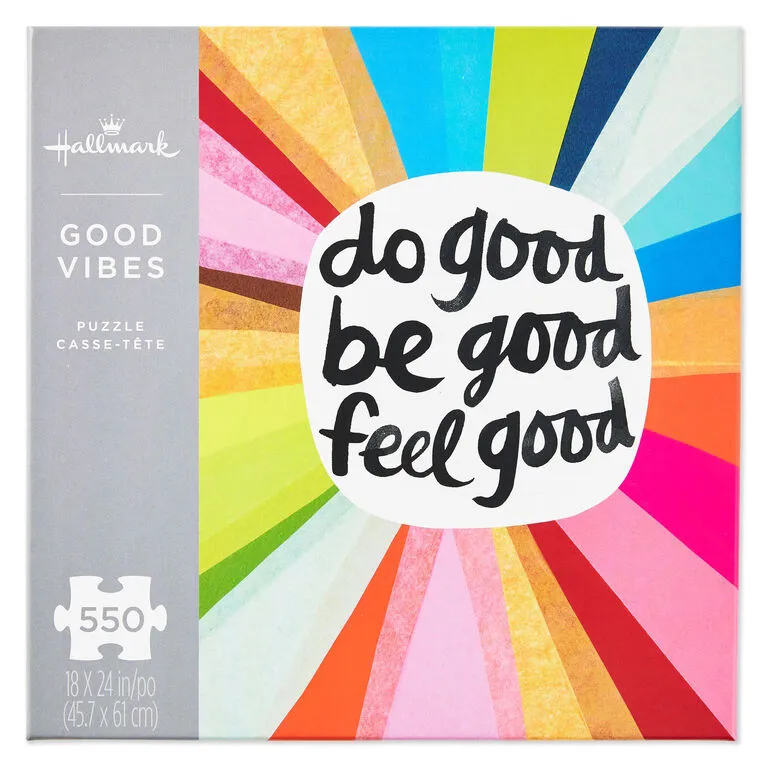 Hallmark Good Vibes 550-Piece Jigsaw Puzzle 1 Hallmark Good Vibes 550-Piece Jigsaw Puzzle