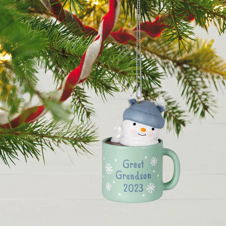 Hallmark Great-Grandson Hot Cocoa Mug 2023 Ornament 2 Hallmark Great-Grandson Hot Cocoa Mug 2023 Ornament - Image 2