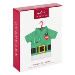 Hallmark The Gift Of Caring 2023 Fabric Ornament 9 Hallmark The Gift Of Caring 2023 Fabric Ornament -Hot Sale Hallmark Store Green Scrubs Shirt Keepsake Ornament 1399QGO2897 04