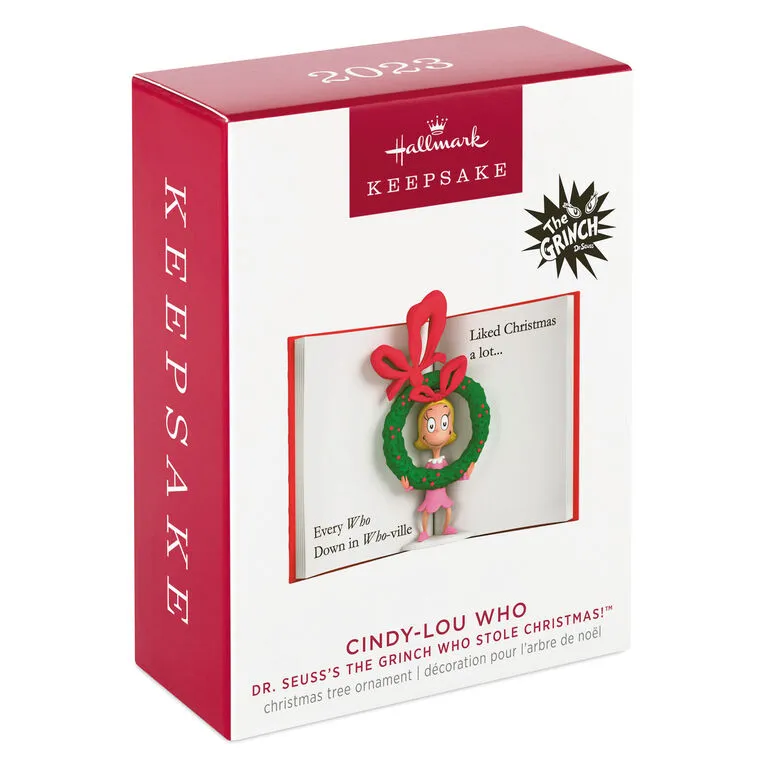 Hallmark Dr. Seuss's How The Grinch Stole Christmas!™ Cindy-Lou Who Ornament 4 Hallmark Dr. Seuss's How The Grinch Stole Christmas!™ Cindy-Lou Who Ornament - Image 4