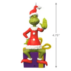 Hallmark Dr. Seuss's How The Grinch Stole Christmas!™ Grinch Peekbuster Ornament With Motion-Activated Sound 8 Hallmark Dr. Seuss's How The Grinch Stole Christmas!™ Grinch Peekbuster Ornament With Motion-Activated Sound -Hot Sale Hallmark Store Grinch Peekbuster Keepsake Ornament 2699QXI7067 03