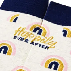 Hallmark Channel Happily Ever After Novelty Crew Socks 6 Hallmark Channel Happily Ever After Novelty Crew Socks -Hot Sale Hallmark Store Hallmark Channel 1 Fan Rainbows Novelty Crew Socks 1HKC2243 03
