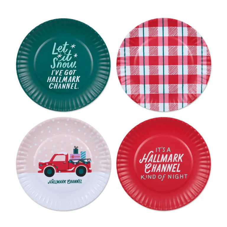 Hallmark Channel Appetizer Plates, Set Of 4 1 Hallmark Channel Appetizer Plates, Set Of 4