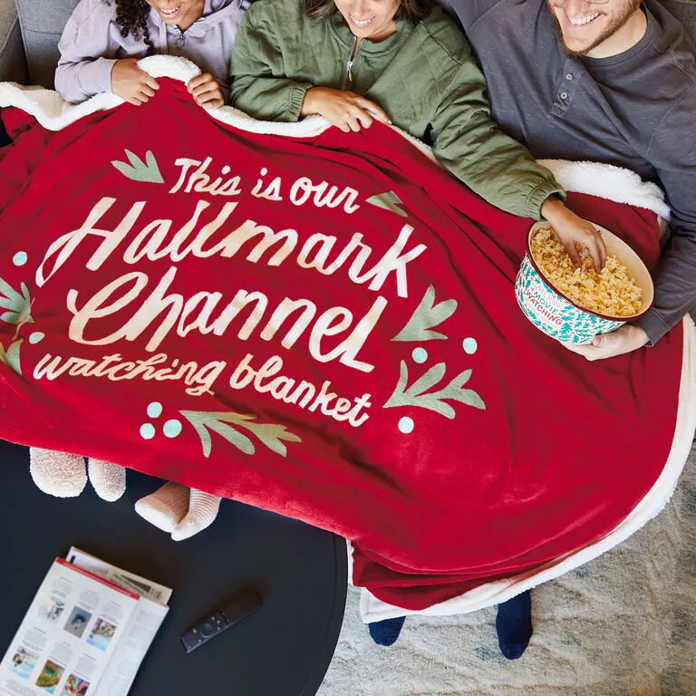Hallmark Channel Red Oversized Blanket, 60x80 2 Hallmark Channel Red Oversized Blanket, 60x80 - Image 2