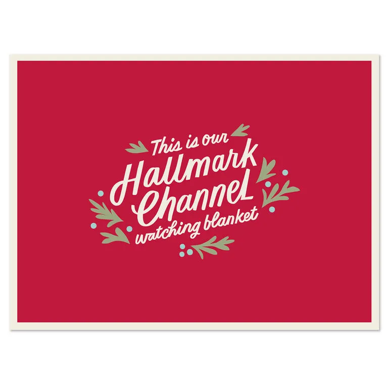 Hallmark Channel Red Oversized Blanket, 60x80 4 Hallmark Channel Red Oversized Blanket, 60x80 - Image 4