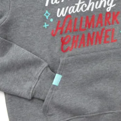 Hallmark Channel Rather Be Watching Sweatshirt Hoodie, X-Large 6 Hallmark Channel Rather Be Watching Sweatshirt Hoodie, X-Large -Hot Sale Hallmark Store Hallmark Channel Rather Be Watching Sweatshirt Hoodie 1XKT3552 03