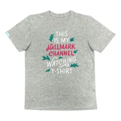 Hallmark Channel Watching Gray Unisex T-Shirt, X-Large