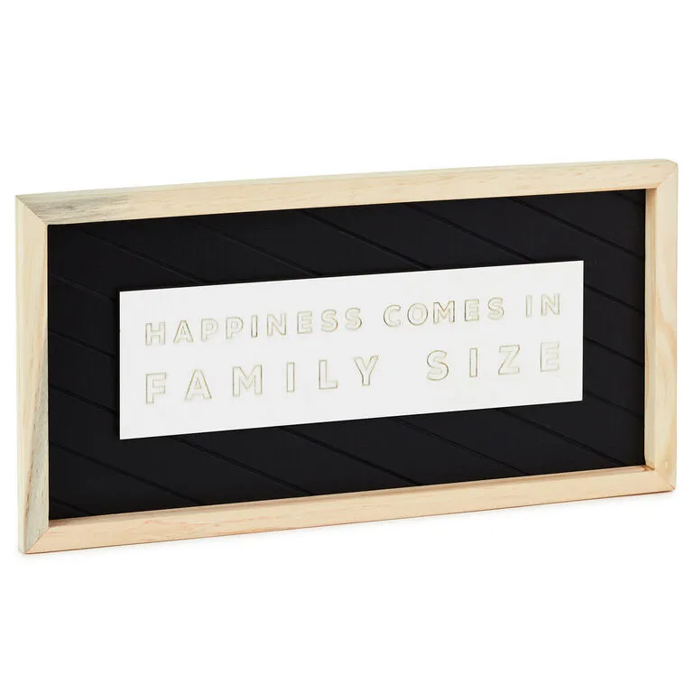 Hallmark Family Size Happiness Framed Quote Sign, 14x7 1 Hallmark Family Size Happiness Framed Quote Sign, 14x7