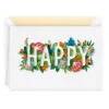 Hallmark Floral Happy Quilled Paper Handmade Birthday Card