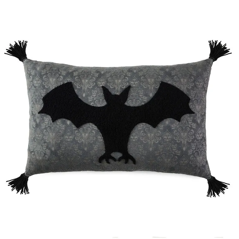 Hallmark Disney The Haunted Mansion Glow-in-the-Dark Bat Pillow, 12x20 1 Hallmark Disney The Haunted Mansion Glow-in-the-Dark Bat Pillow, 12x20
