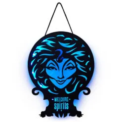 Hallmark Disney The Haunted Mansion Madam Leota Lighted Hanging Sign, 11x16 6 Hallmark Disney The Haunted Mansion Madam Leota Lighted Hanging Sign, 11x16 -Hot Sale Hallmark Store Haunted Mansion Madame Leota Metal Sign With Light 1HGN1503 03