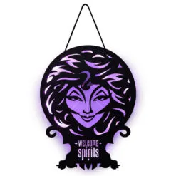 Hallmark Disney The Haunted Mansion Madam Leota Lighted Hanging Sign, 11x16 7 Hallmark Disney The Haunted Mansion Madam Leota Lighted Hanging Sign, 11x16 -Hot Sale Hallmark Store Haunted Mansion Madame Leota Metal Sign With Light 1HGN1503 04