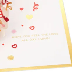 Hallmark Love You More 3D Pop-Up Love Card -Hot Sale Hallmark Store Heart Pattern 3D PopUp Love Card 1299IAV5835 03