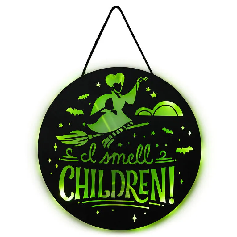 Hallmark Disney Hocus Pocus I Smell Children Porch Decor With Light 3 Hallmark Disney Hocus Pocus I Smell Children Porch Decor With Light - Image 3
