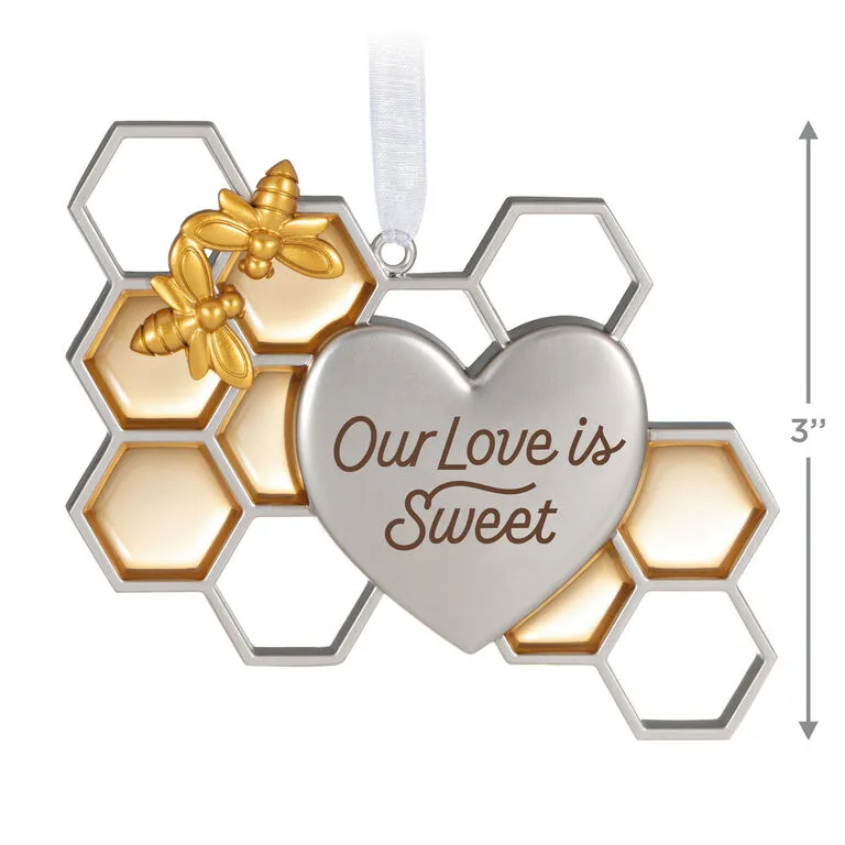 Hallmark Our Love Is Sweet Metal Ornament 3 Hallmark Our Love Is Sweet Metal Ornament - Image 3