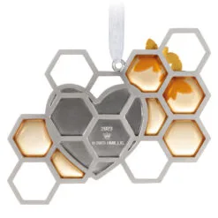 Hallmark Our Love Is Sweet Metal Ornament 11 Hallmark Our Love Is Sweet Metal Ornament -Hot Sale Hallmark Store Honeycomb and Heart Keepsake Ornament 1799QHX3027 06