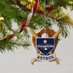 Hallmark MLB Houston Astros™ World Series Champions™ 2022 Ornament 5 Hallmark MLB Houston Astros™ World Series Champions™ 2022 Ornament -Hot Sale Hallmark Store Houston Astros 2022 World Series Keepsake Christmas Ornament 2499QHR1233 02