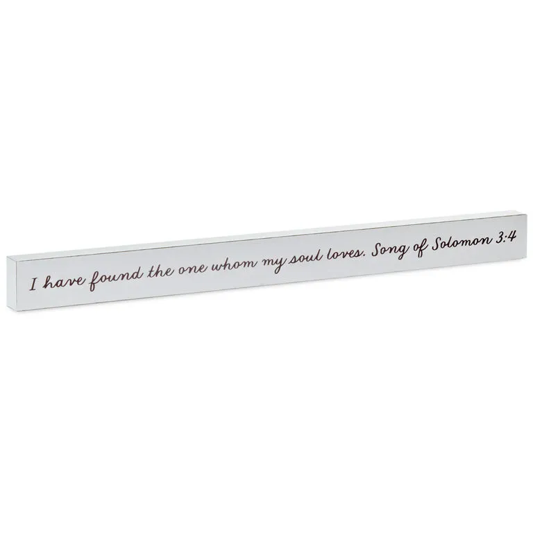 Hallmark Whom My Soul Loves Scripture Wood Quote Sign, 23.5x2 1 Hallmark Whom My Soul Loves Scripture Wood Quote Sign, 23.5x2