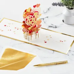 Hallmark All My Love Hearts 3D Pop-Up Love Card 13 Hallmark All My Love Hearts 3D Pop-Up Love Card -Hot Sale Hallmark Store I Love You Hearts 3D PopUp Love Card 1299LAD2889 06