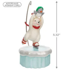 Hallmark Skating Snowball And Tuxedo Ornament With Motion 8 Hallmark Skating Snowball And Tuxedo Ornament With Motion -Hot Sale Hallmark Store Ice Skating Polar Bear and Penguin Keepsake Ornament 3499QGO2677 03