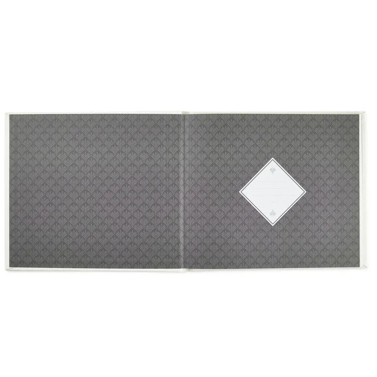 Hallmark Ivory Botanical Pattern Guest Book 2 Hallmark Ivory Botanical Pattern Guest Book - Image 2