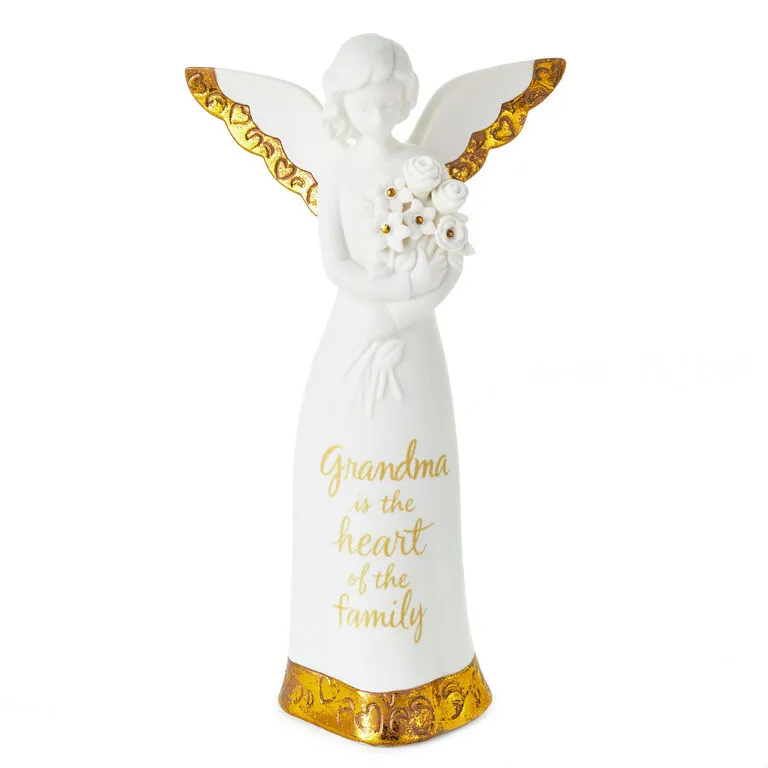 Hallmark Heart Of The Family Angel Figurine For Grandma, 8.5" 1 Hallmark Heart Of The Family Angel Figurine For Grandma, 8.5"