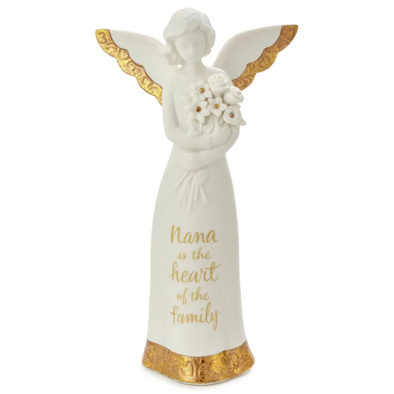 Hallmark Heart Of The Family Angel Figurine For Nana, 8.5" 1 Hallmark Heart Of The Family Angel Figurine For Nana, 8.5"