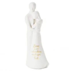 Hallmark Love Is An Adventure Embracing Couple Figurine, 8.75"