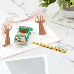 Hallmark Best Wishes For The Road Ahead 3D Pop-Up Wedding Card 17 Hallmark Best Wishes For The Road Ahead 3D Pop-Up Wedding Card -Hot Sale Hallmark Store Just Married Car 3D PopUp Wedding Card 1299LAD2903 08