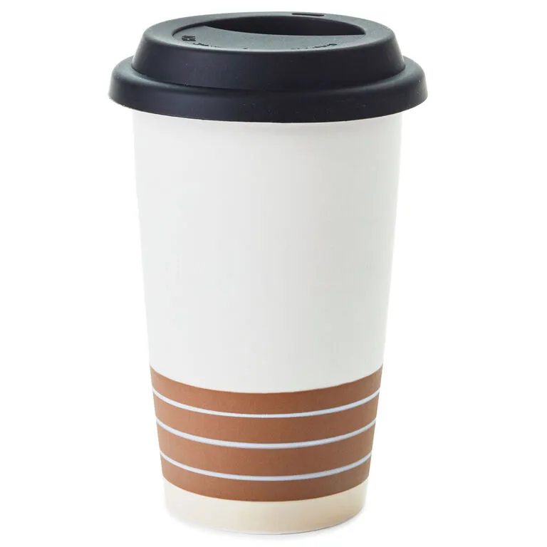 Hallmark Kindness Is Golden Ceramic Travel Mug, 9 Oz. 2 Hallmark Kindness Is Golden Ceramic Travel Mug, 9 Oz. - Image 2