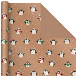 Hallmark Kraft Assorted 4-Pack Christmas Wrapping Paper, 88 Sq. Ft. 12 Hallmark Kraft Assorted 4-Pack Christmas Wrapping Paper, 88 Sq. Ft. -Hot Sale Hallmark Store Kraft Christmas Wrapping Paper for Kids JXW1085 05