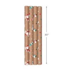 Hallmark Kraft Assorted 4-Pack Christmas Wrapping Paper, 88 Sq. Ft. 15 Hallmark Kraft Assorted 4-Pack Christmas Wrapping Paper, 88 Sq. Ft. -Hot Sale Hallmark Store Kraft Christmas Wrapping Paper for Kids JXW1085 08