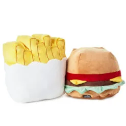 Hallmark Large Better Together Burger And Fries Magnetic Plush, 10.25" 3 Hallmark Large Better Together Burger And Fries Magnetic Plush, 10.25" -Hot Sale Hallmark Store Large Better Together Burger and Fries Magnetic Plush 1KID1609 02