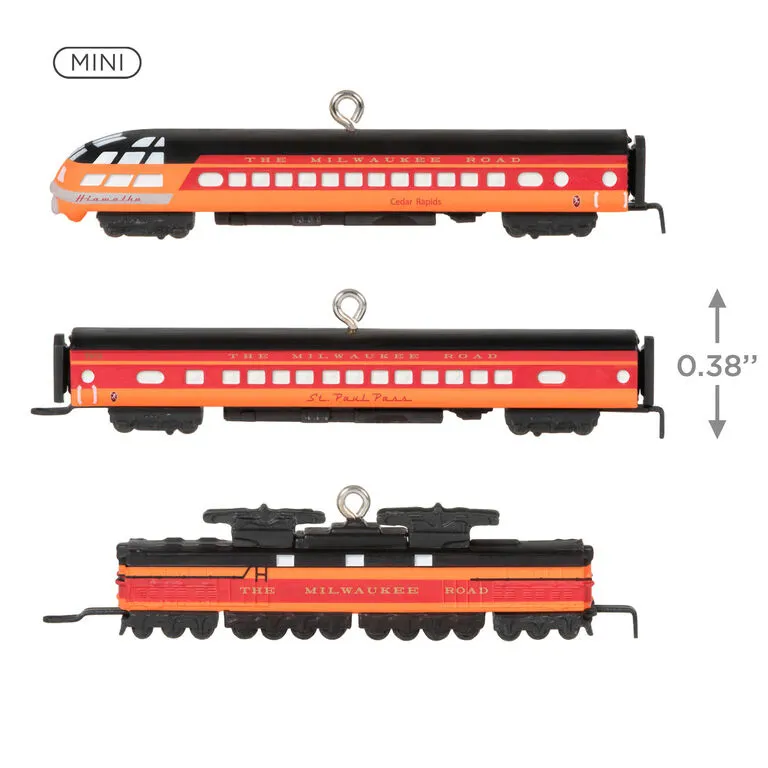 Hallmark Mini Lionel® Milwaukee Road EP-2 Passenger Ornaments, Set Of 3 3 Hallmark Mini Lionel® Milwaukee Road EP-2 Passenger Ornaments, Set Of 3 - Image 3