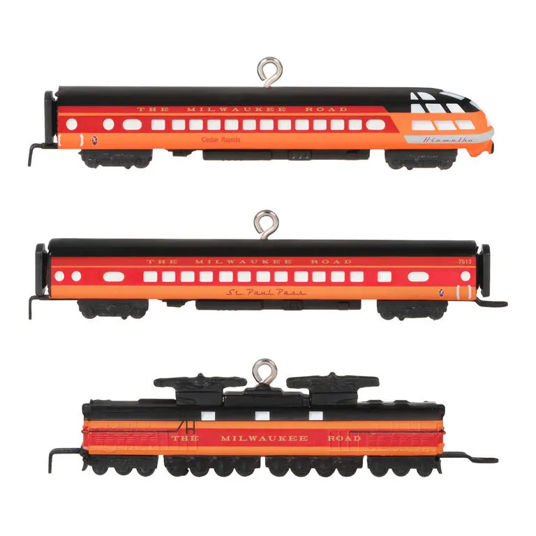 Hallmark Mini Lionel® Milwaukee Road EP-2 Passenger Ornaments, Set Of 3 6 Hallmark Mini Lionel® Milwaukee Road EP-2 Passenger Ornaments, Set Of 3 - Image 6