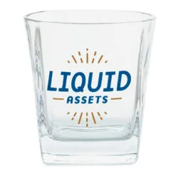 Hallmark Liquid Assets Lowball Glass, 15 Oz.