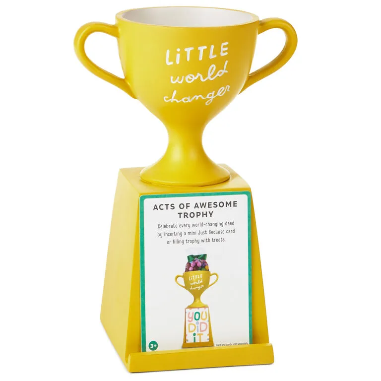 Hallmark Little World Changers™ Acts Of Awesome Trophy, 7" 1 Hallmark Little World Changers™ Acts Of Awesome Trophy, 7"