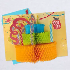 Hallmark 16" Make A Fuss Cake Pop-Up Jumbo Birthday Card 12 Hallmark 16" Make A Fuss Cake Pop-Up Jumbo Birthday Card -Hot Sale Hallmark Store Make a Fuss Cake Jumbo Birthday Card 1499CBG1008 04